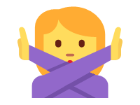 Woman Gesturing No