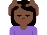 Woman Getting Massage Dark Skin Tone