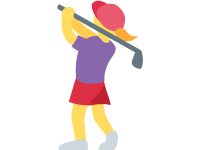 Woman Golfing