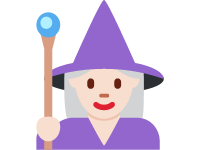 Woman Mage Light Skin Tone
