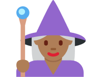 Woman Mage Medium Dark Skin Tone