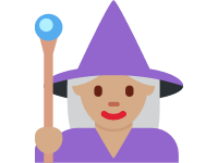 Woman Mage Medium Skin Tone