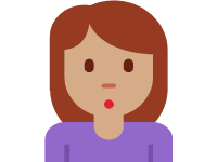 Woman Pouting Medium Skin Tone