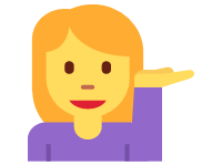 Woman Tipping Hand