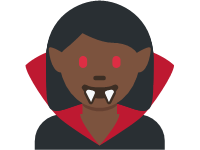 Woman Vampire Dark Skin Tone