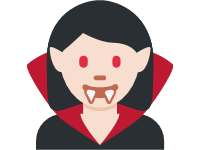 Woman Vampire Light Skin Tone