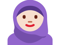 Woman With Headscarf Light Skin Tone