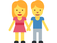 Woman and Man Holding Hands