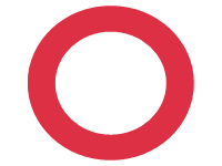 Hollow Red Circle