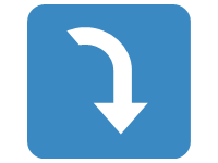 Right Arrow Curving down