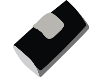 Gray Black Clutch