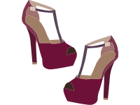 T Strap Peep Toe Platform
