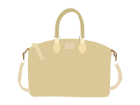 White Saddle Bag