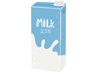 Blue Box of Milk 2 5pct