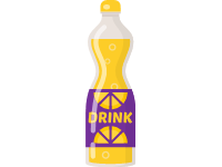 Bottle of Lemon Drink
