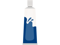 Blue Gouache
