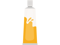 Orange Gouache