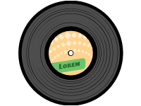 Gramophone plate
