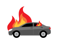 Burning Car