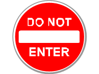 Do Not Enter