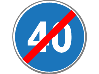 End of Minimum Speed Limit