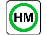 Hazardous Materials Route Sign