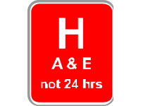 Hospital Road Sign