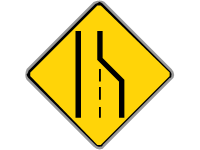 Lane Reduction Right Lane Ends