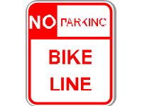 No Parking Bike Lane