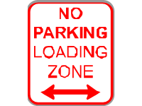 No Parking Loading Zone