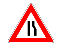 Road Narrows Right