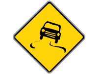 US Slippery Road