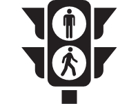 Band W Pedestrian Traffic Lights 1