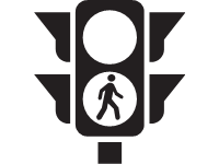 Band W Pedestrian Traffic Lights Go 1