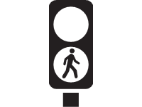 Band W Pedestrian Traffic Lights Go 2