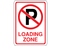 No Parking Loading Zone