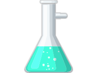 Erlenmeyer Flask Turquoise