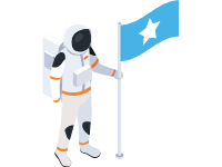 Astronaut with Flag