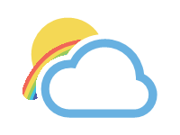 Clear with Rainbow
