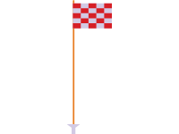 Chequered Flag Red and White