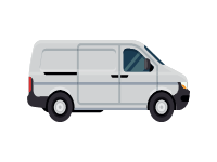 White Delivery Van