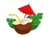 Coconut Umbrella Drink