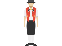 Traditional Swiss Male Costume