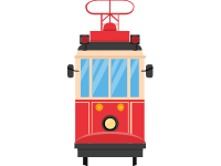 Istanbul Red Retro Tram