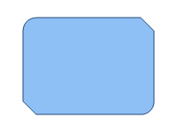 Snip and Round Corner Rectangle