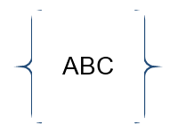 Braces with Text