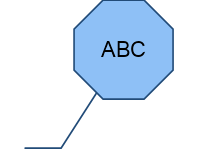 Octagon with Bendable Pointer