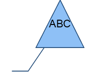 Triangle with Bendable Pointer