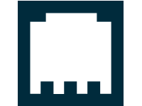 Ethernet Port – white