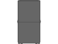 48U 1200 Rack Side